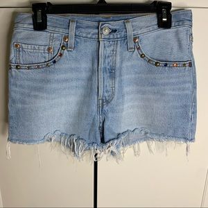 Women’s Levi’s Embellished Cut Off Jean Shorts